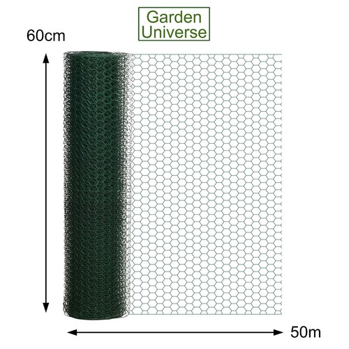 Chicken wire pvc coated green - chicken,
