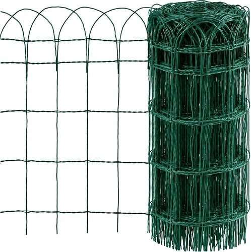 Green pvc coated garden border - pvc,